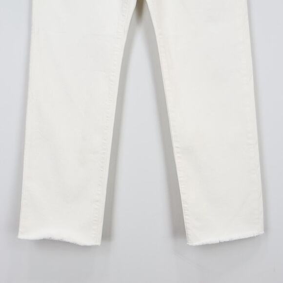 Madewell The '90s Straight Crop Jean Tile White Size 26 - Picture 4 of 11